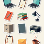 Work & Productivity - Sticker Sheet v12